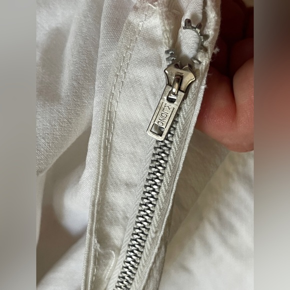 50s Vintage White Cotton Strapless Dress with Full Skirt - Picture 11 of 11